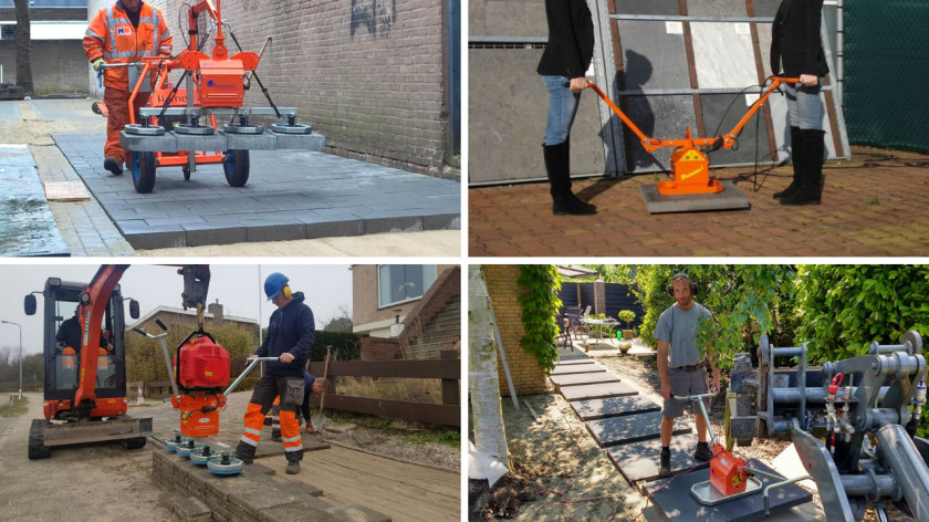 Vacuum tegeltiller / zuignap huren 200 kg 2